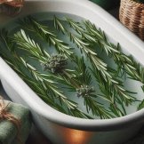 Banho de alecrim, louro e canela